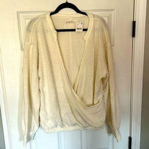 Free People, Large, White Sweater